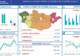 Импорт 273 МВт-аар буурсан байна